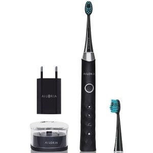 AILORIA Shine Bright Sonic Toothbrush Black/Silver Elektrische Zahnbürste