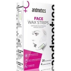 andmetics Face Wax Strips Kaltwachsstreifen