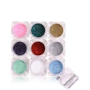 bellápierre Shimmer Powder 9 - Stack Glamourous Glitter Lidschatten Palette