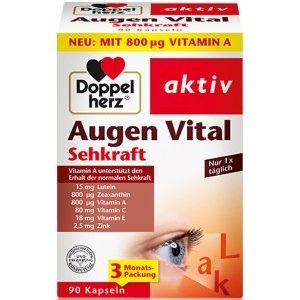 Doppelherz aktiv Augen Vital Sehkraft mit Lutein + Zeaxanthin Nahrungsergänzungsmittel