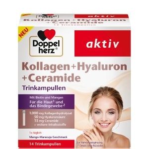 Doppelherz aktiv Kollagen + Hyaluron + Ceramide Nahrungsergänzungsmittel