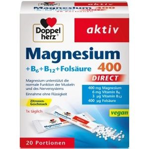 Doppelherz aktiv Magnesium + B6 + B12 direct Nahrungsergänzungsmittel