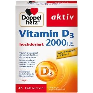 Doppelherz aktiv Vitamin D3 2000 I.E. Nahrungsergänzungsmittel