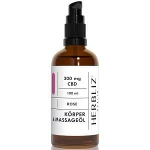 HERBLIZ Rose CBD Massageöl