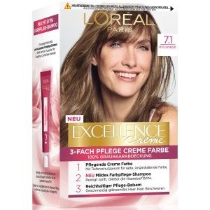 L'Oréal Paris Excellence Crème Nr. 7.1 - Mittelaschblond Haarfarbe