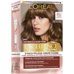 L'Oréal Paris Excellence Crème Nudes 6U - Dunkelblond Haarfarbe