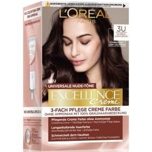 L'Oréal Paris Excellence Crème Nudes 3U - Dunkelbraun Haarfarbe