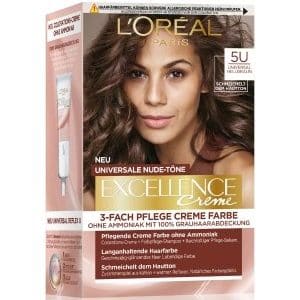 L'Oréal Paris Excellence Crème Nudes 5U - Hellbraun Haarfarbe