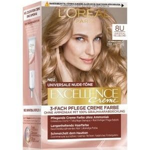 L'Oréal Paris Excellence Crème Nudes 8U - Hellblond Haarfarbe