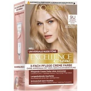 L'Oréal Paris Excellence Crème Nudes 9U - Sehr helles Blond Haarfarbe