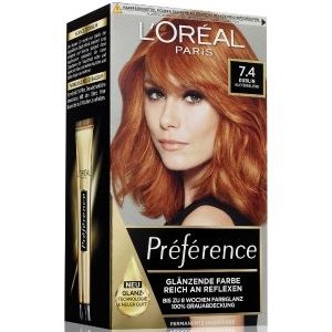 L'Oréal Paris Préférence Nr. 7.4 - Kupferblond Haarfarbe