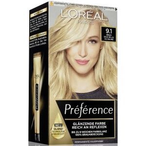 L'Oréal Paris Préférence Nr. 9.1 - Sehr Helles Aschblond Haarfarbe