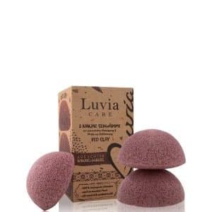 Luvia Konjac Schwamm Set Red Clay Gesichtsschwamm