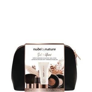 Nude by Nature Set and Glow Complexion Set Gesicht Make-up Set