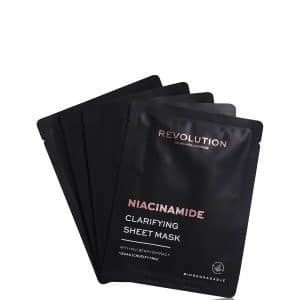 REVOLUTION SKINCARE Biodegradable Clarifying Niacinamide Sheet Mask Tuchmaske