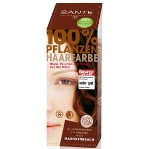 Sante Pflanzen Pulver Maronenbraun Haarfarbe