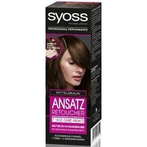 Syoss Ansatz Retoucher 7 Tage ohne Ansatz Mittelbraun Haarfarbe