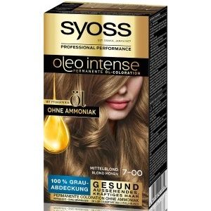 Syoss Oleo Intense Permanente Öl-Coloration Mittelblond Haarfarbe