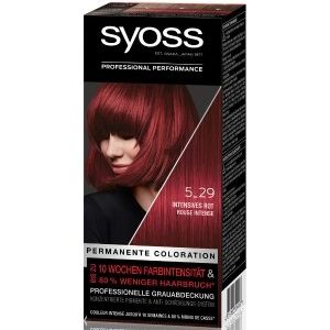 Syoss Permanente Coloration Professionelle Grauabdeckung Intensives Rot Haarfarbe