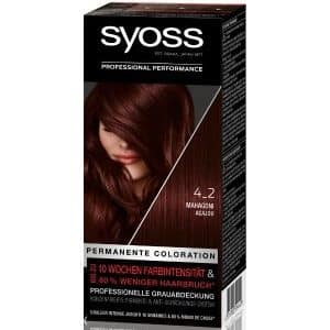 Syoss Permanente Coloration Professionelle Grauabdeckung Mahagoni Haarfarbe