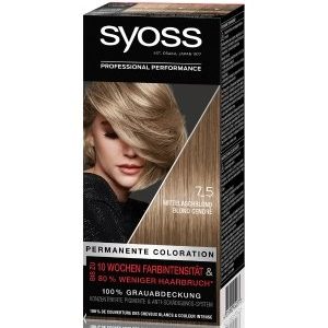 Syoss Permanente Coloration Professionelle Grauabdeckung Mittelaschblond Haarfarbe