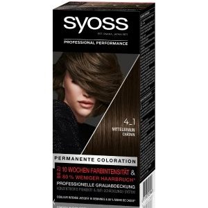 Syoss Permanente Coloration Professionelle Grauabdeckung Mittelbraun Haarfarbe