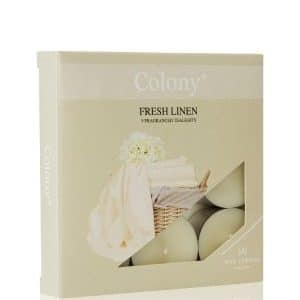 Wax Lyrical Colony Fresh Linen Tealights Duftkerze