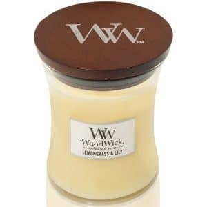 WoodWick Lemongrass & Lily Hourglass Duftkerze