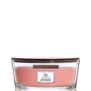 WoodWick Melon & Pink Quartz Ellipse Duftkerze