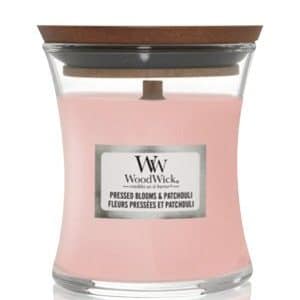 WoodWick Mini Hourglass Pressed Blooms & Patchouli Duftkerze