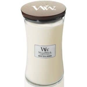 WoodWick White Tea & Jasmine Hourglass Duftkerze