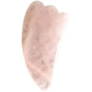 YÙ BEAUTY Rosenquarz Gua Sha Beauty Stone 5cm Gesicht Roll-On