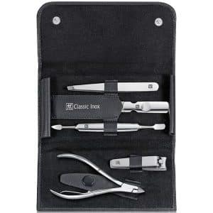 Zwilling Classic Inox Druckknopf-Etui schwarz 1 Maniküre-Set