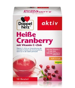 Doppelherz aktiv Heiße Cranberry mit Vitamin C + Zink Nahrungsergänzungsmittel