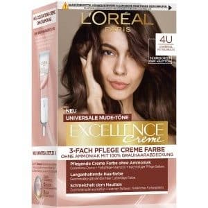 L'Oréal Paris Excellence Crème Nudes 4U - Mittelbraun Haarfarbe