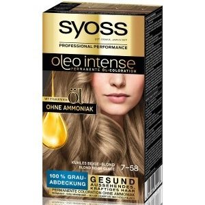 Syoss Oleo Intense Permanente Öl-Coloration Kühles Beige-Blond Haarfarbe