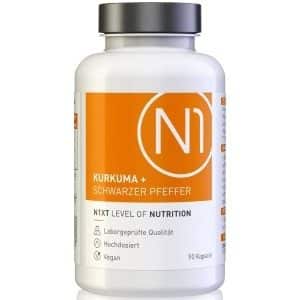 N1 Kurkuma + Schwarzer Pfeffer Kapseln Nahrungsergänzungsmittel