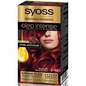 Syoss Oleo Intense Permanente Öl-Coloration Helles Rot Haarfarbe