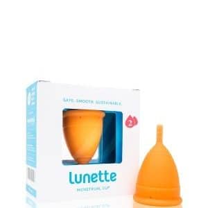 Lunette Menstrual Cup Orange 2 Menstruationstasse