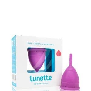 Lunette Menstrual Cup Violett 1 Menstruationstasse