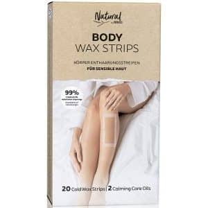 andmetics NATURAL Body Wax Strips Kaltwachsstreifen