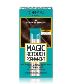 L'Oréal Paris Magic Retouch Permanent Ansatz-Abdeckung Nr. 4 Dunkelbraun Haarfarbe
