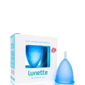 Lunette Menstrual Cup Blau 2 Menstruationstasse