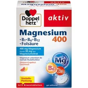 Doppelherz aktiv Magnesium 400 + B1 + B6 + B12 + Folsäure