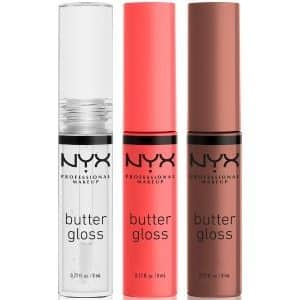 NYX Professional Makeup Geschenk-Set Butter Gloss Trio Lippen Make-up Set