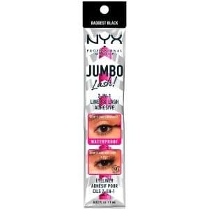 NYX Professional Makeup Jumbo Lash! 2-in-1 Liner & Lash Adhesive – Baddest Black Eyeliner