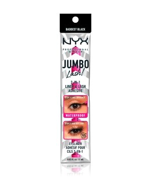 NYX Professional Makeup Jumbo Lash! 2-in-1 Liner & Lash Adhesive – Baddest Black Eyeliner