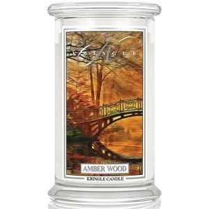 Kringle Candle Amber Wood Lage Duftkerze