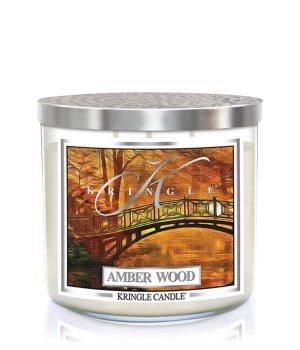 Kringle Candle Amber Wood Soy Jar Duftkerze