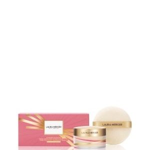 LAURA MERCIER Translucent Loose Setting Powder & Puff Holiday 2022 Happy New Year Gesicht Make-up Set